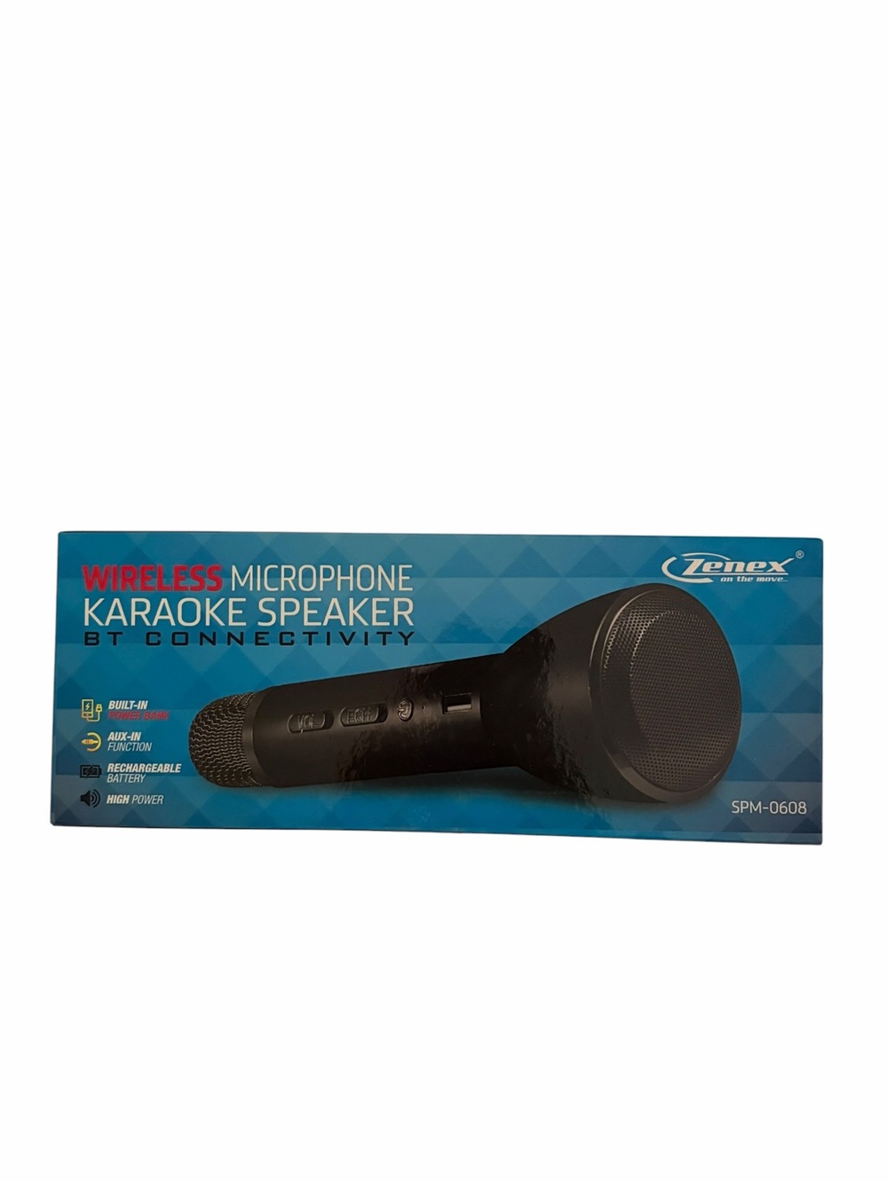 Zenex Wireless Karaoke Microphone Speaker - Black